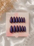 Dark Purple Multichrome Press-On Nails
