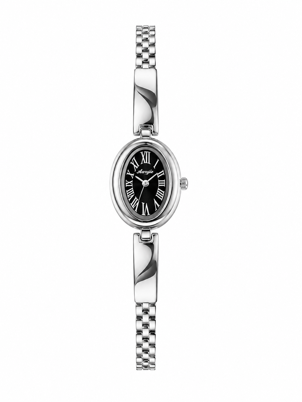 Gold-Tone Oval Bracelet Watch for Women